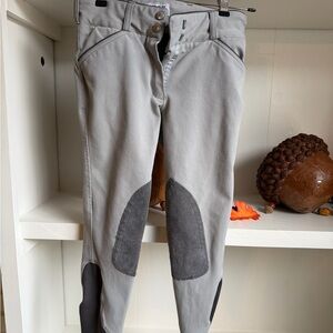 Stylish Gray Kids Riding Pants
